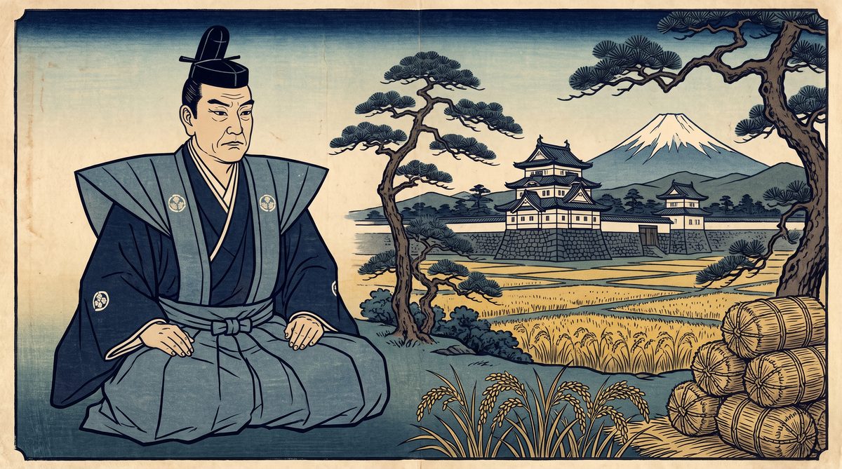 享保の改革（徳川吉宗）の浮世絵イラスト
