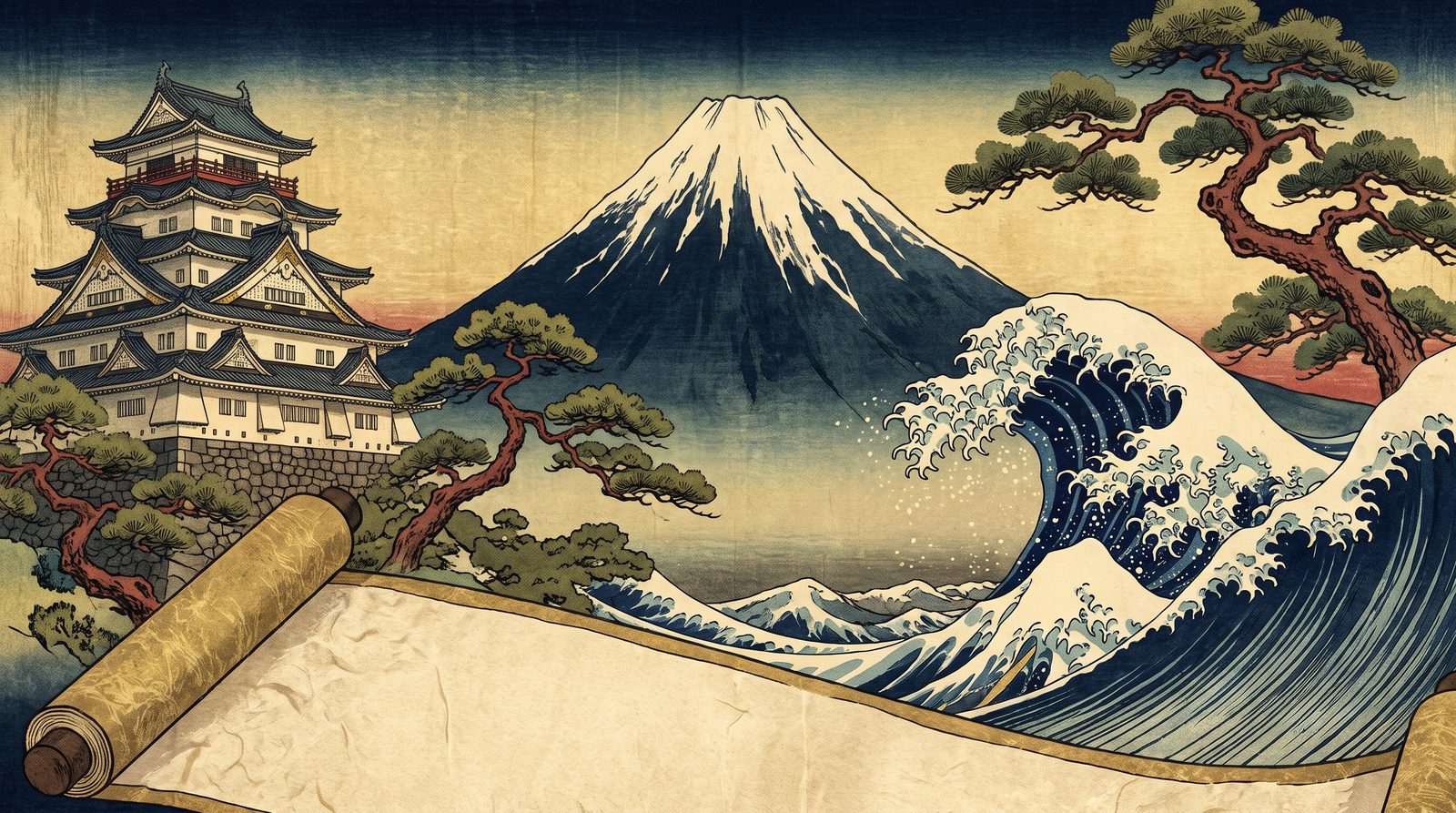 日本史の浮世絵バナー